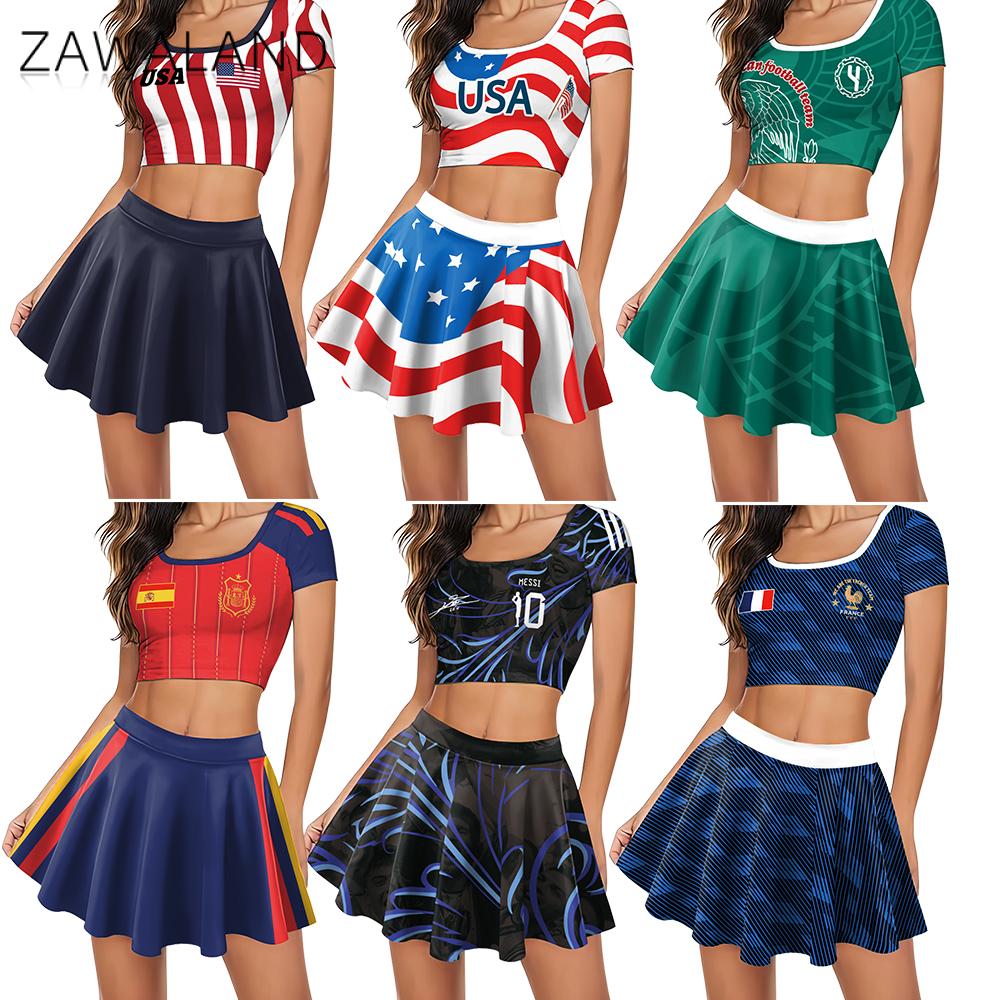 Party Games Mini - Wereldvoetbal Cheerleading Kostuumset Dames Sport Game