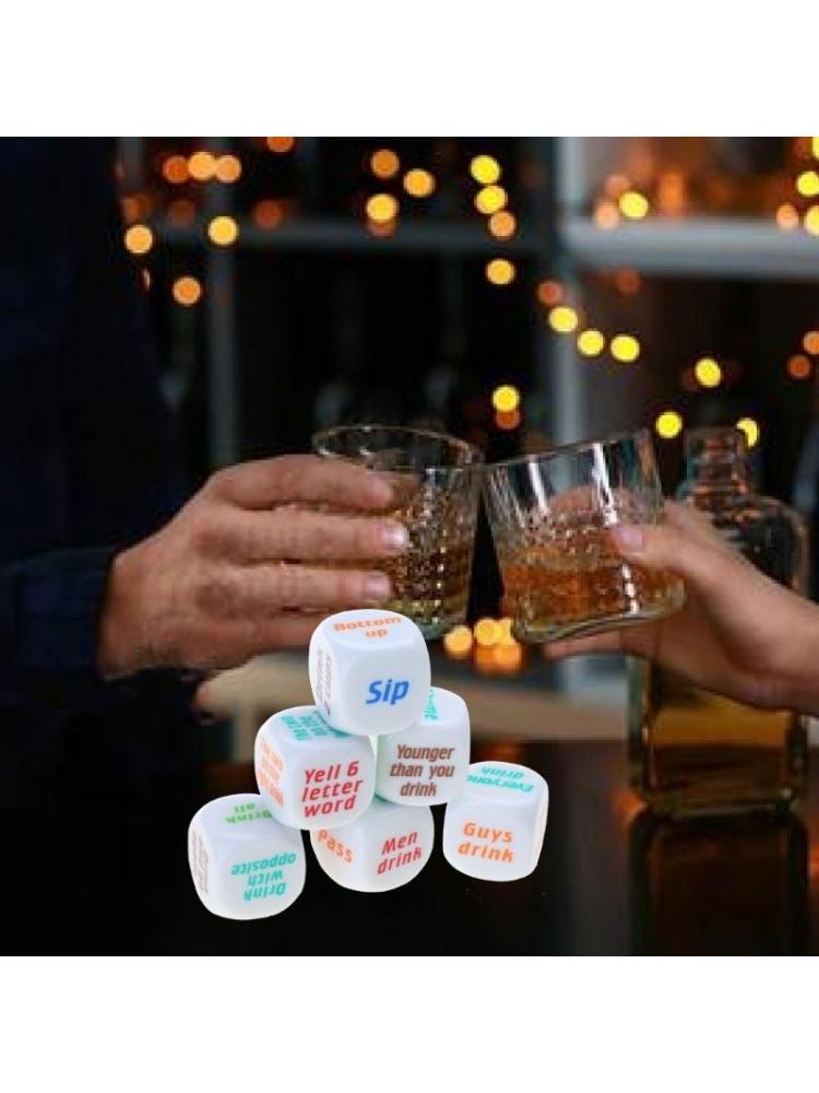 Party Games Adults Drinking - 6 Stuks 25mm Wijn Dices Fun