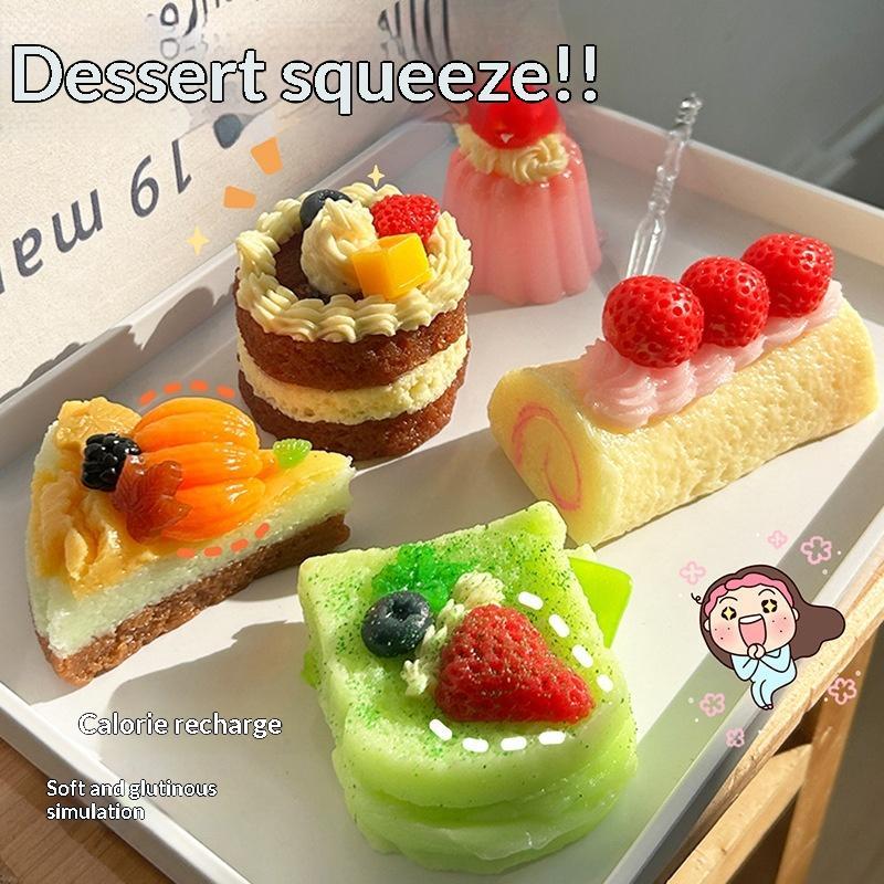 Party Games Mini - Realistisch dessert speelgoed Zacht, langzaam stijgend