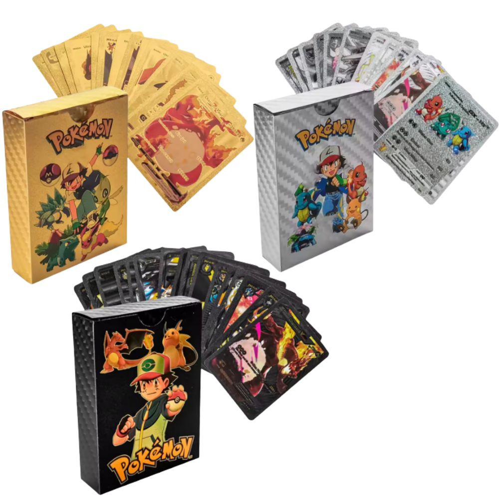 Party Games Board Game - Nieuwe 55-delige Pokémon-kaarten Vmax GX Gold