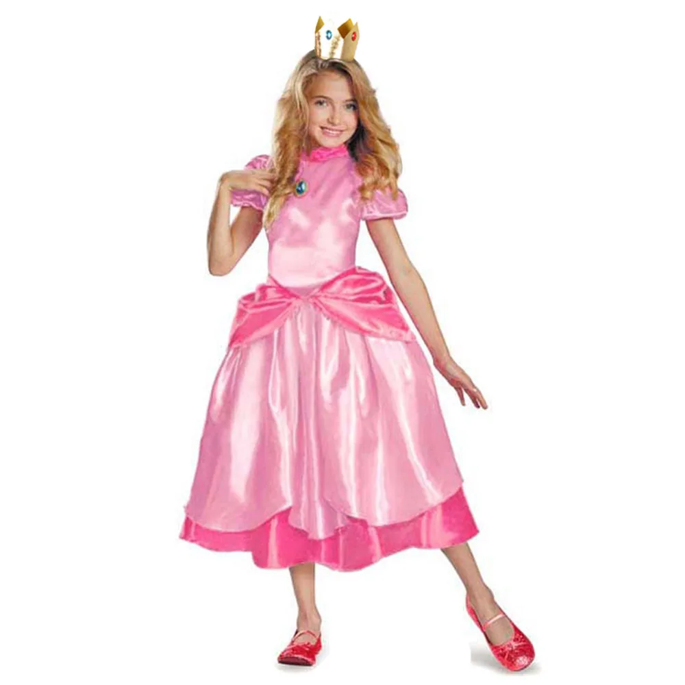 Party Games Classic - Kleine prinses perzik Super Bros kostuums