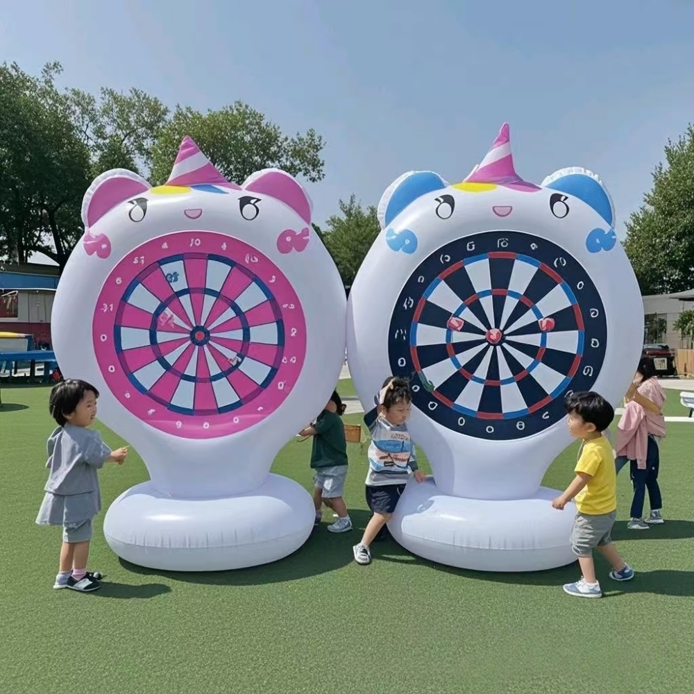 Games Garden Party - Opblaasbare Eenhoorn Gooien Spel Doel Kleverige