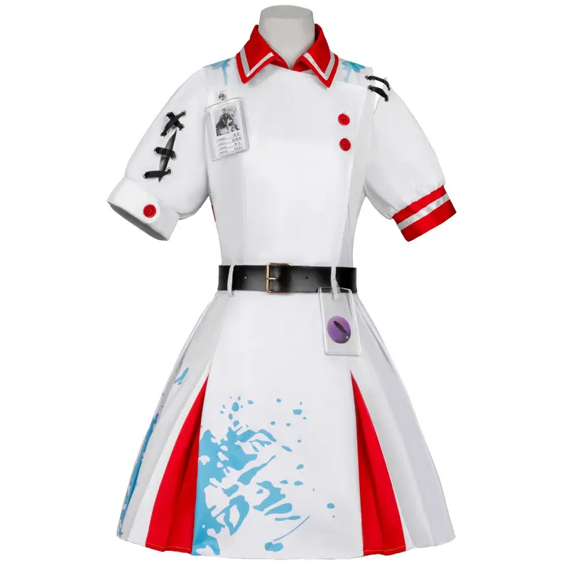 Party Games Eggy - w;2,c\4.g;Game Heather Cosplaykostuums Wit verpleegsterspak Franse
