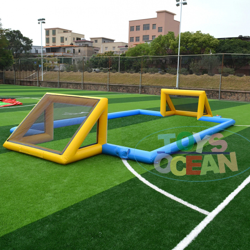 Party Games Kids And Adults - Groot commercieel PVC opblaasbaar voetbalveld, opblaasbaar