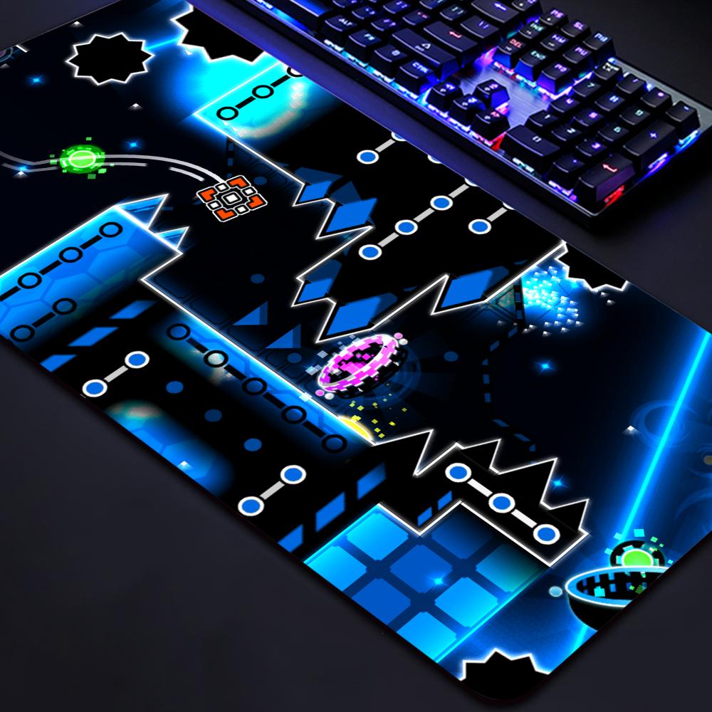 Kubb Game Yard - Muismat Geometrie Dash Gaming Bureau Mat