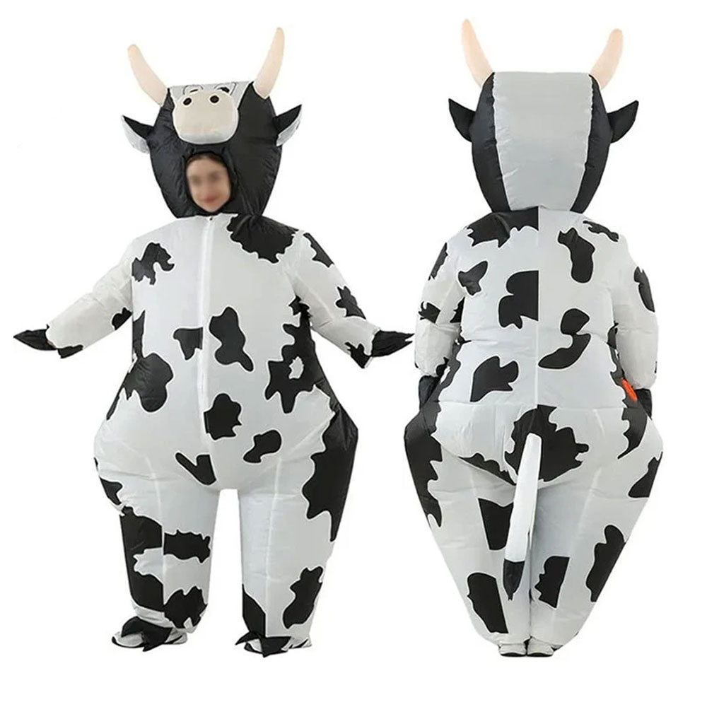 Party Games Animals - Halloween Melkkoe Opblaasbaar Kostuum Melkkoe Opblaaspak