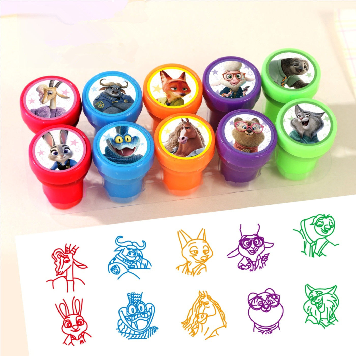 10 stuks Zootopia Kids Stamp C - Zootopia Party Games recensie en prijs