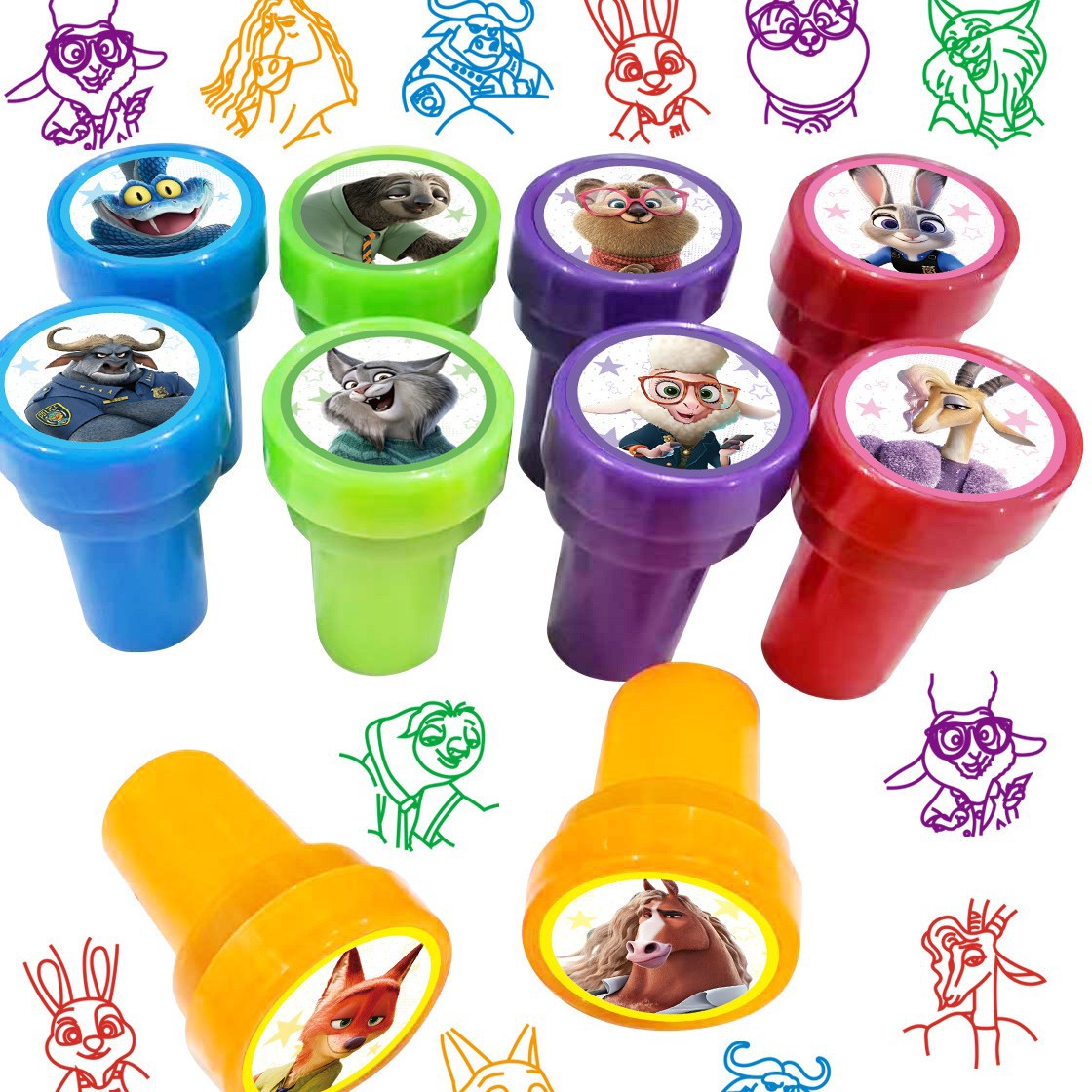 10 stuks Zootopia Kids Stamp C - Zootopia Party Games recensie en prijs