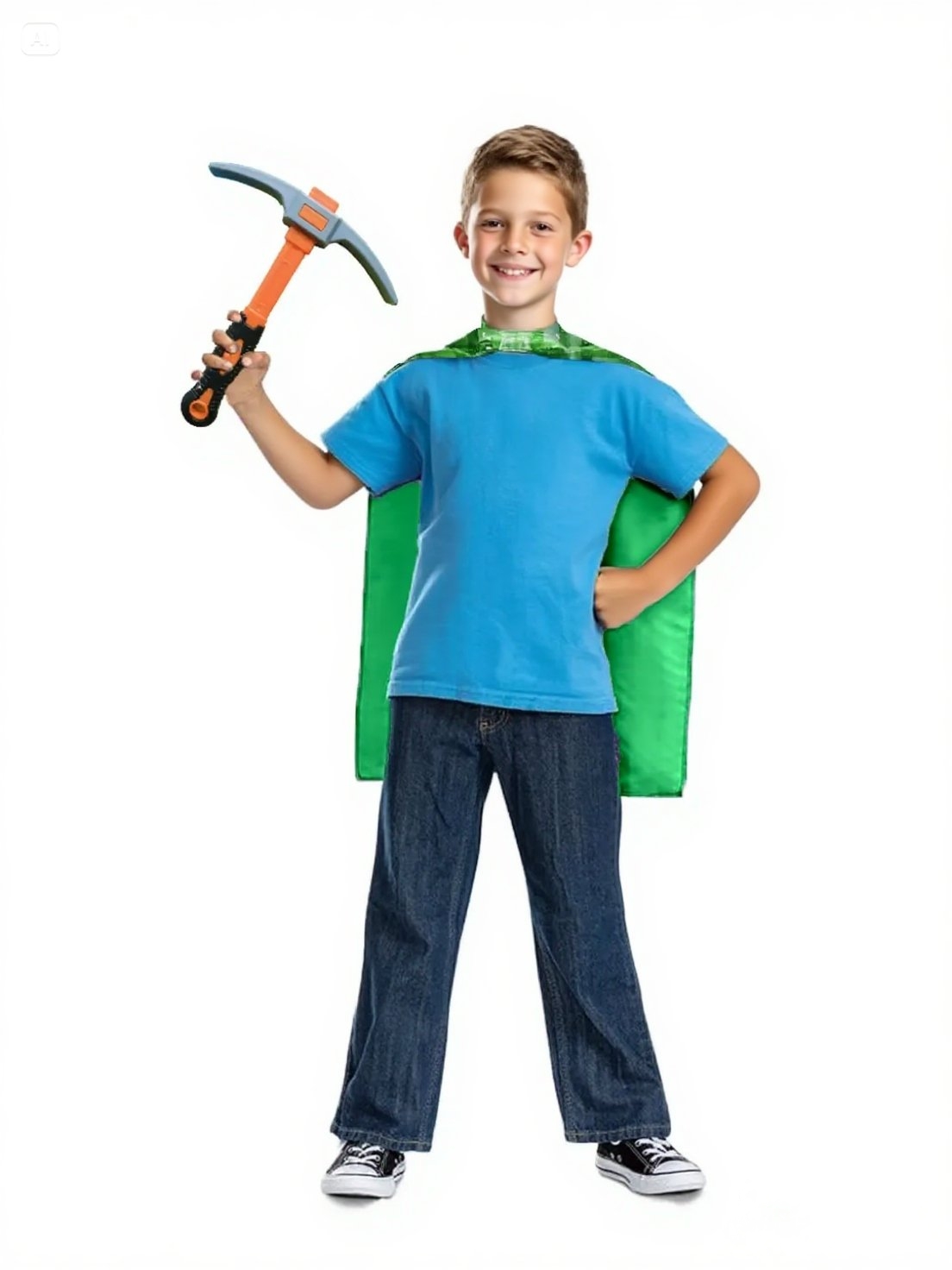 Groene pixel geruite cape en m - Party Games Minecraft recensie en prijs