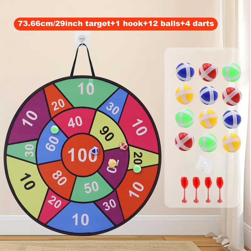 Kleverige bal dartbord - 12 ba - Party Games Indoor For 6 12 Year Olds recensie en prijs