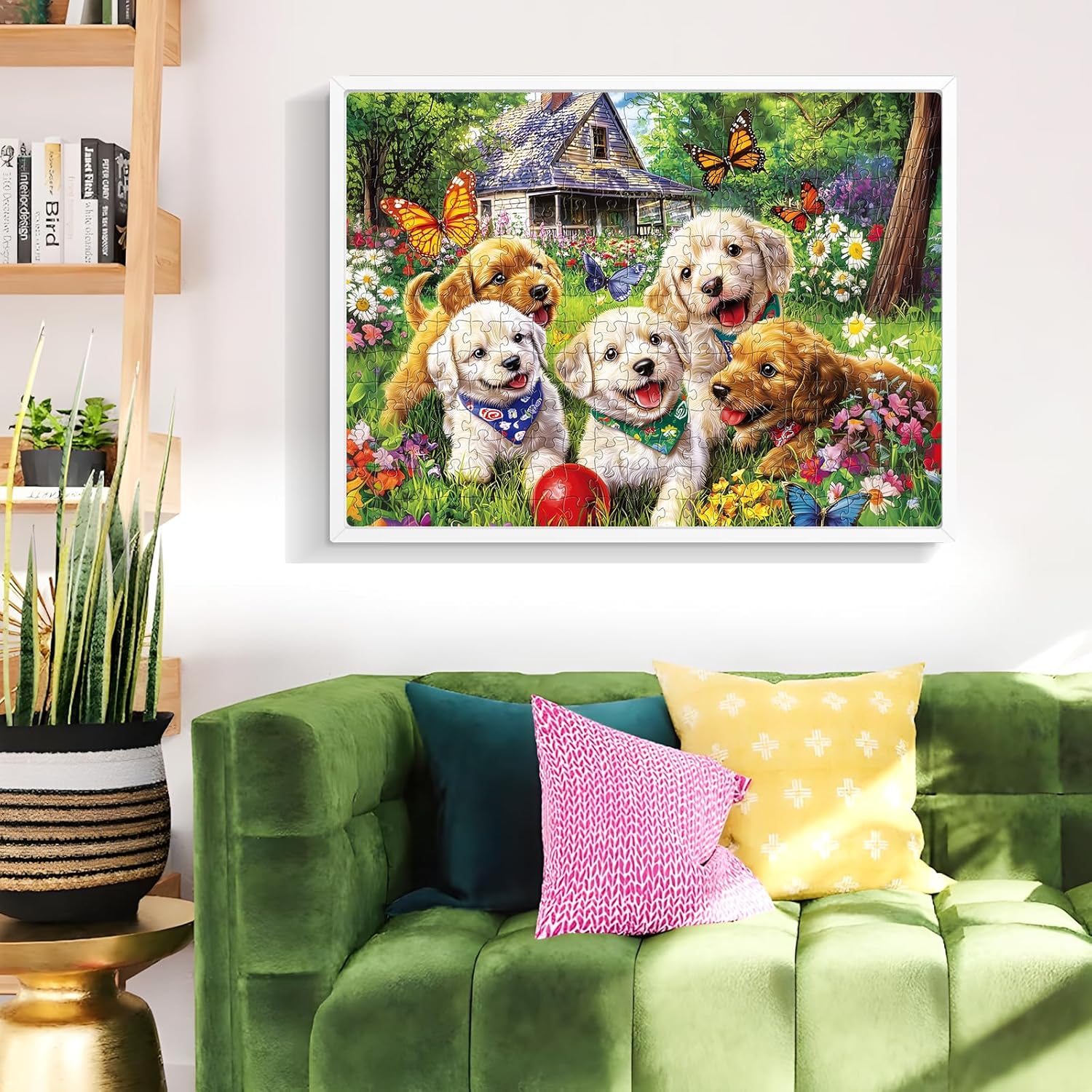 Tuin Schattige puppy's Houten  - Games Garden Party recensie en prijs
