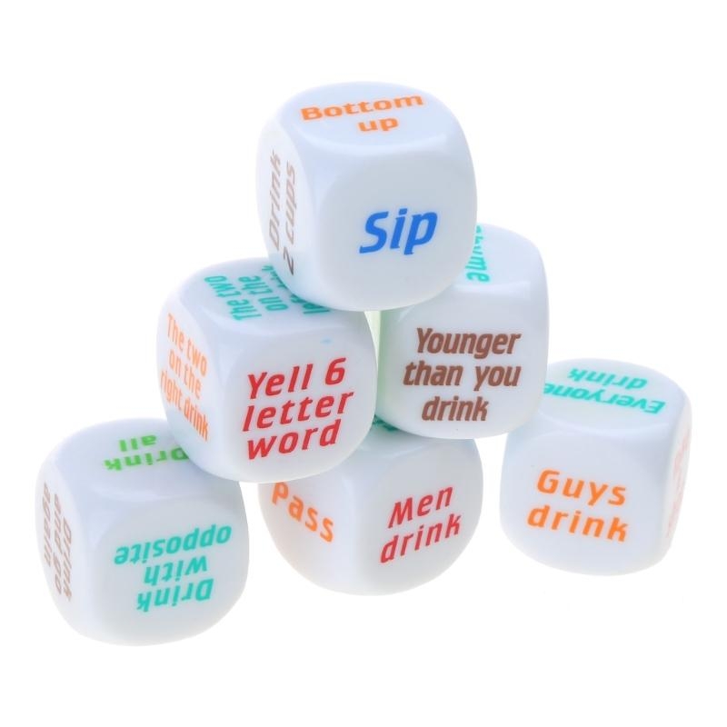 6 Stuks 25mm Wijn Dices Fun Pa - Party Games Adults Drinking recensie en prijs