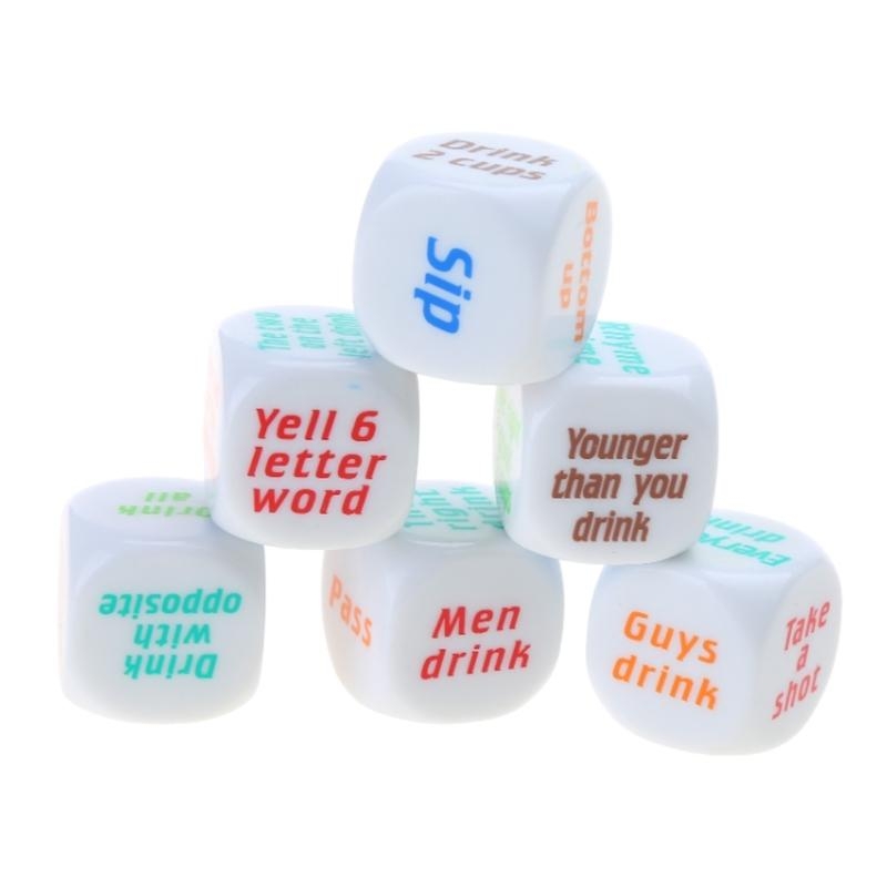 6 Stuks 25mm Wijn Dices Fun Pa - Party Games Adults Drinking recensie en prijs