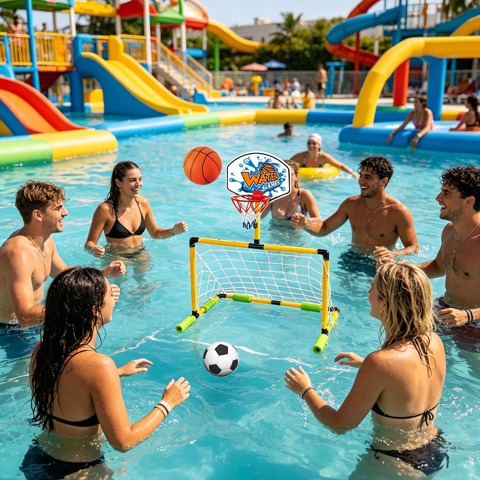 Zwembadbasketbalring 2-in-1 vo - Party Games Kids And Adults recensie en prijs