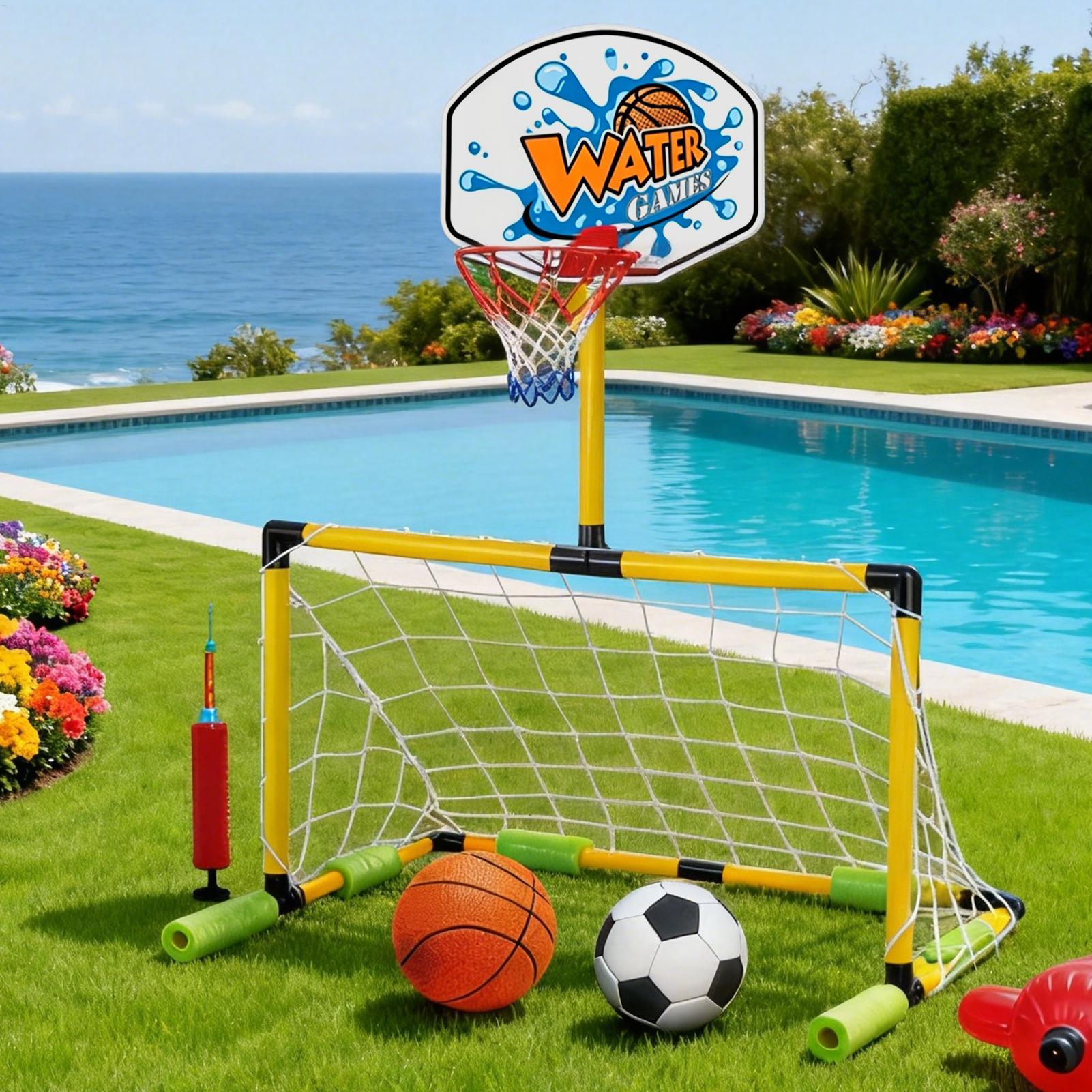 Zwembadbasketbalring 2-in-1 vo - Party Games Kids And Adults recensie en prijs