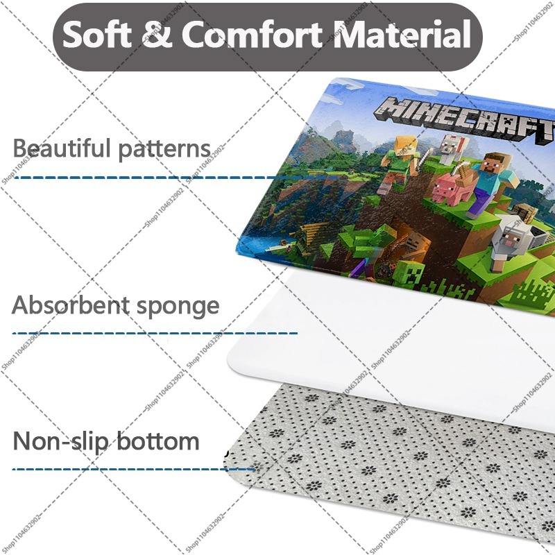 Minecraft-flanellen vloermatte - Party Games Minecraft recensie en prijs