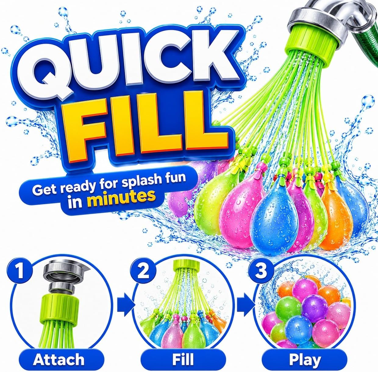 Waterballonnen snel te vullen  - Quick Games Party recensie en prijs
