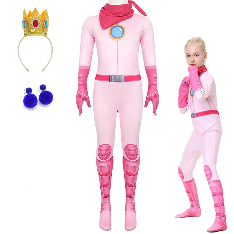 Meisjes Peach Princess Jumpsui - Party Games Kids recensie en prijs