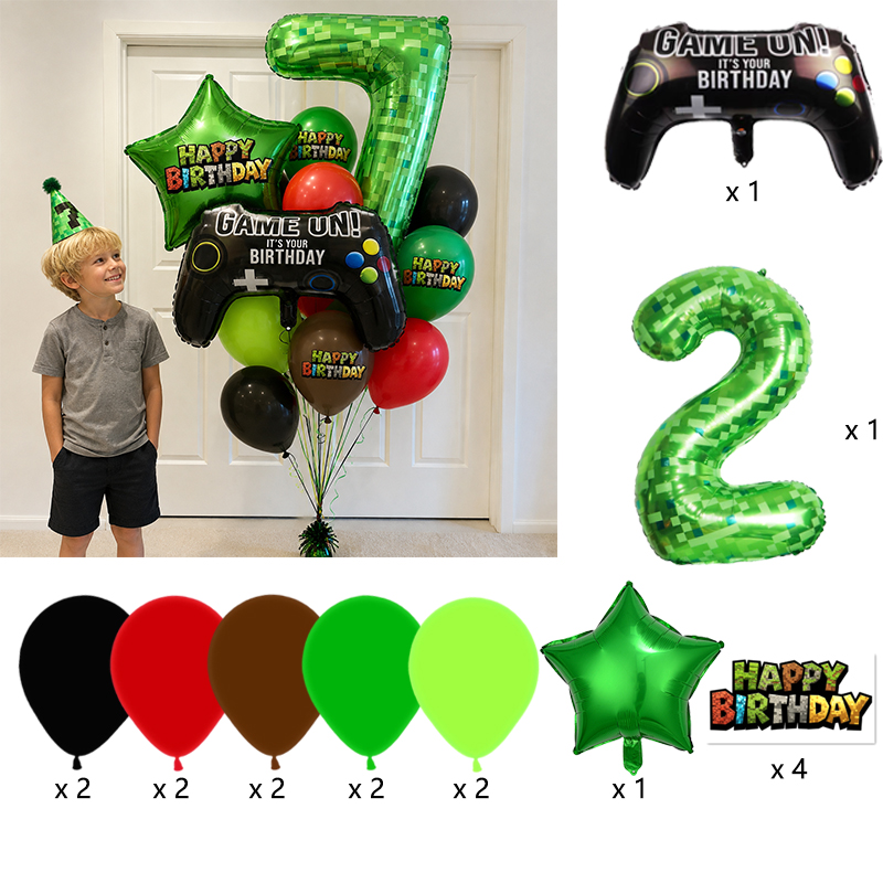 Pixel Miner Nummer Folieballon - Party Games Minecraft recensie en prijs