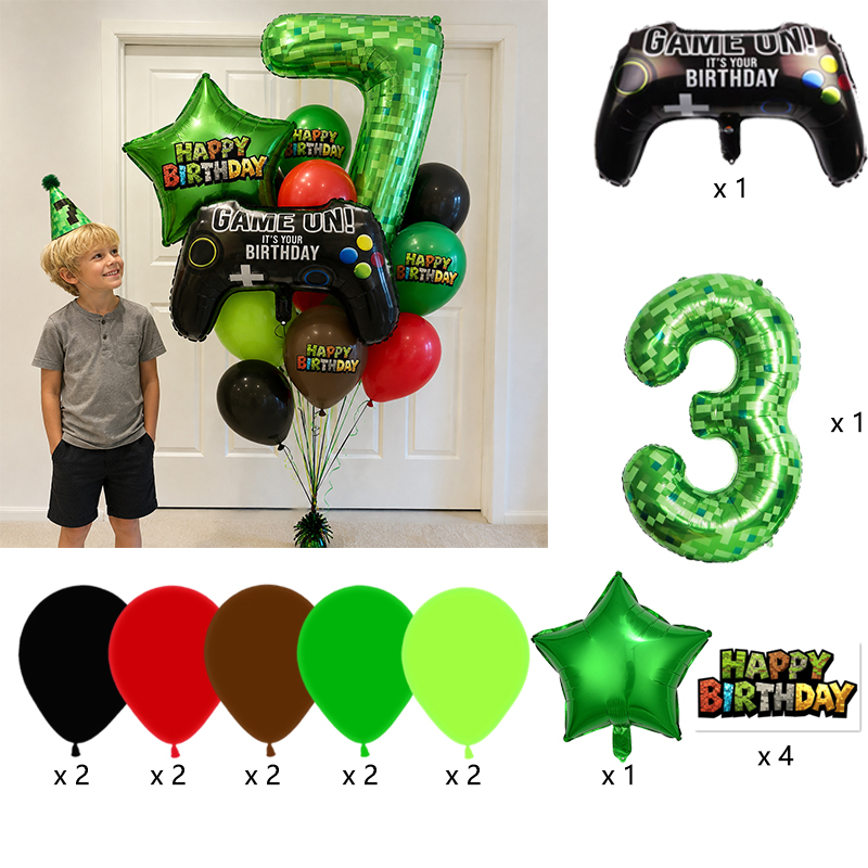 Pixel Miner Nummer Folieballon - Party Games Minecraft recensie en prijs