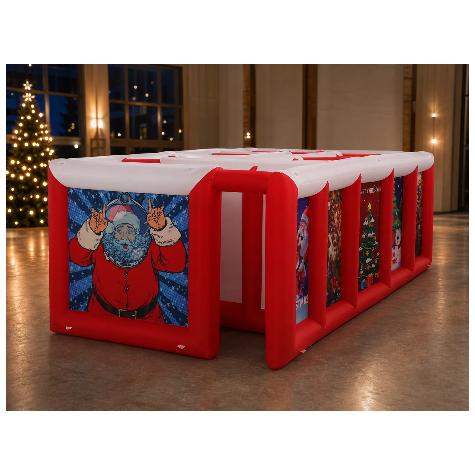 Grote rood-witte opblaasbare d - Party Games Kids And Adults recensie en prijs