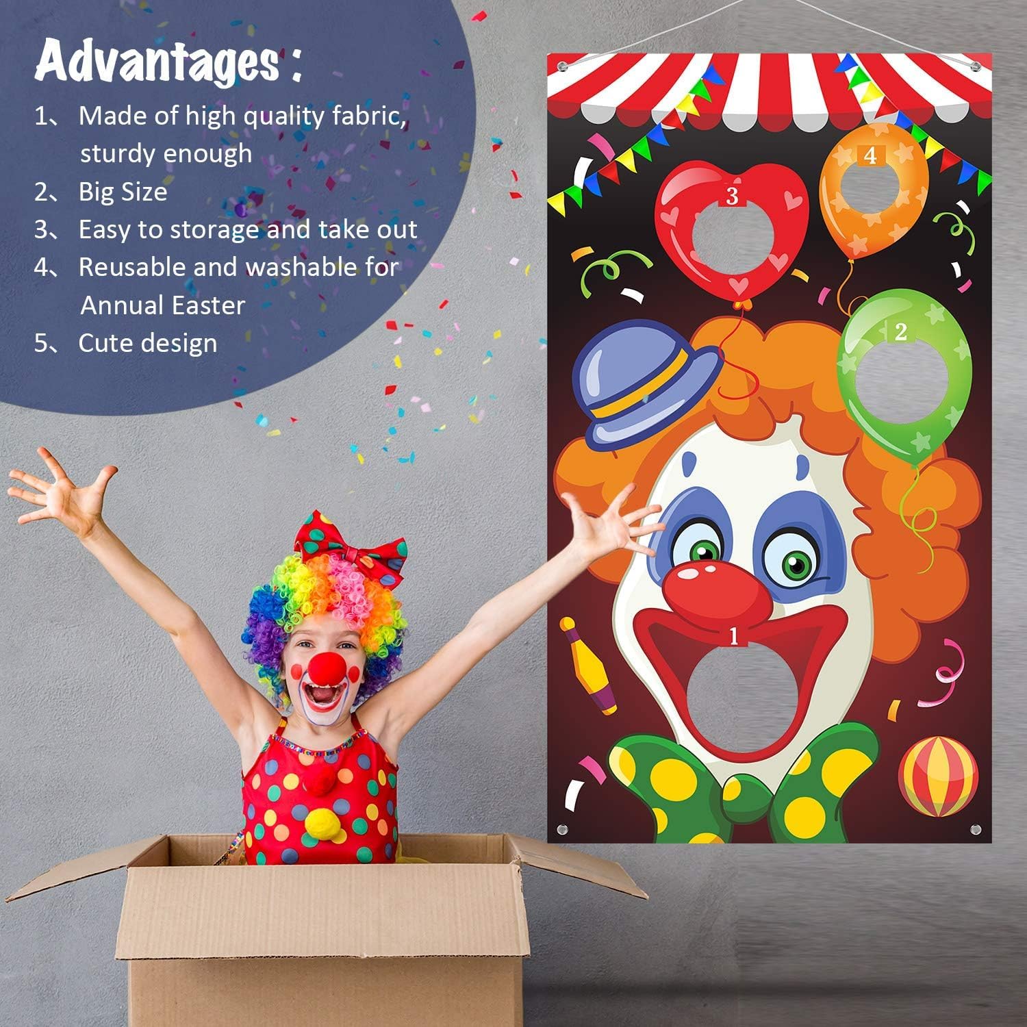Carnaval Toss Games Banner met - Party Games Kids And Adults recensie en prijs