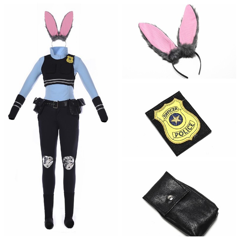 Judy Hopps Cosplay Kostuum voo - Zootopia Party Games recensie en prijs