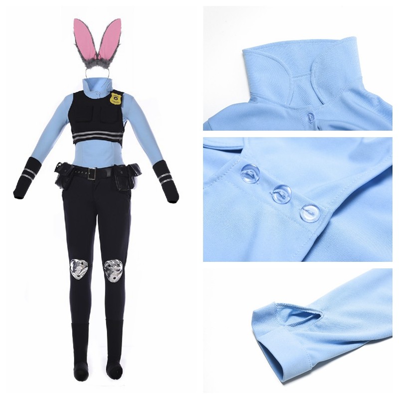 Judy Hopps Cosplay Kostuum voo - Zootopia Party Games recensie en prijs