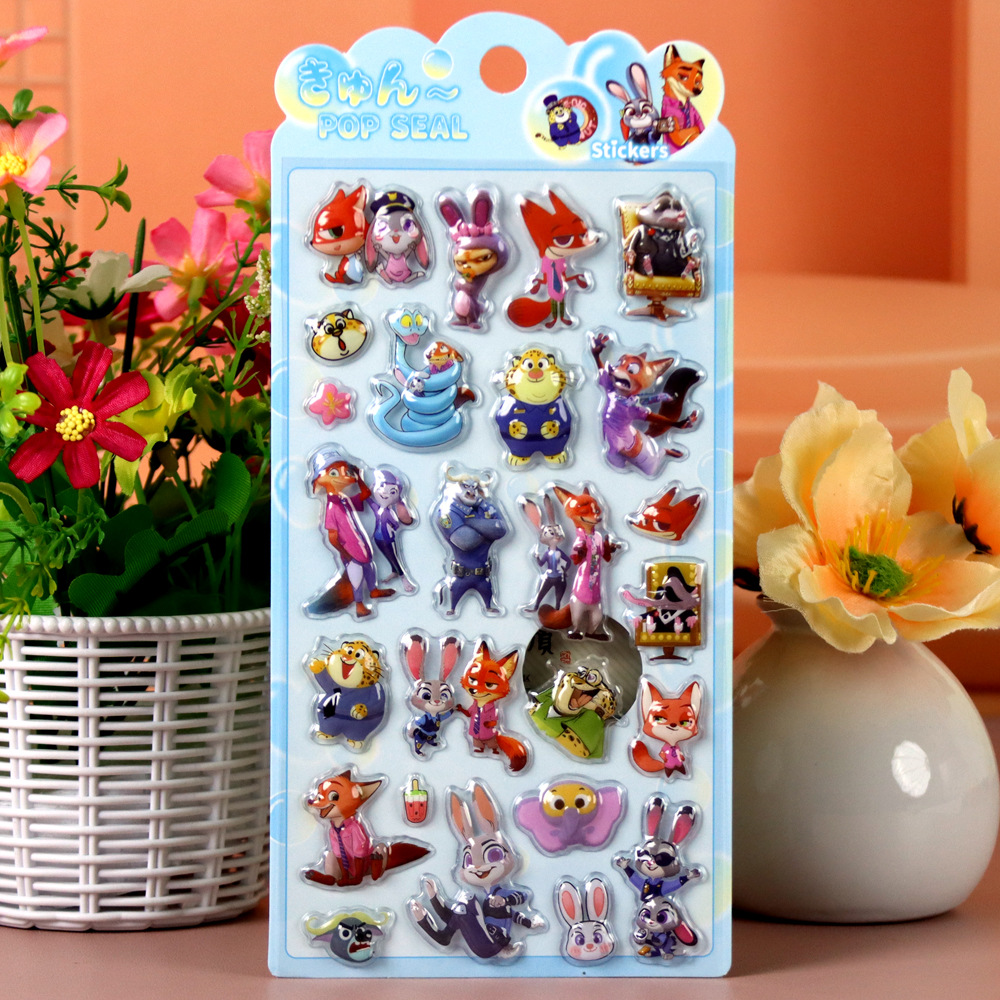 Zootopia 3D reliëfstickers, ca - Zootopia Party Games recensie en prijs