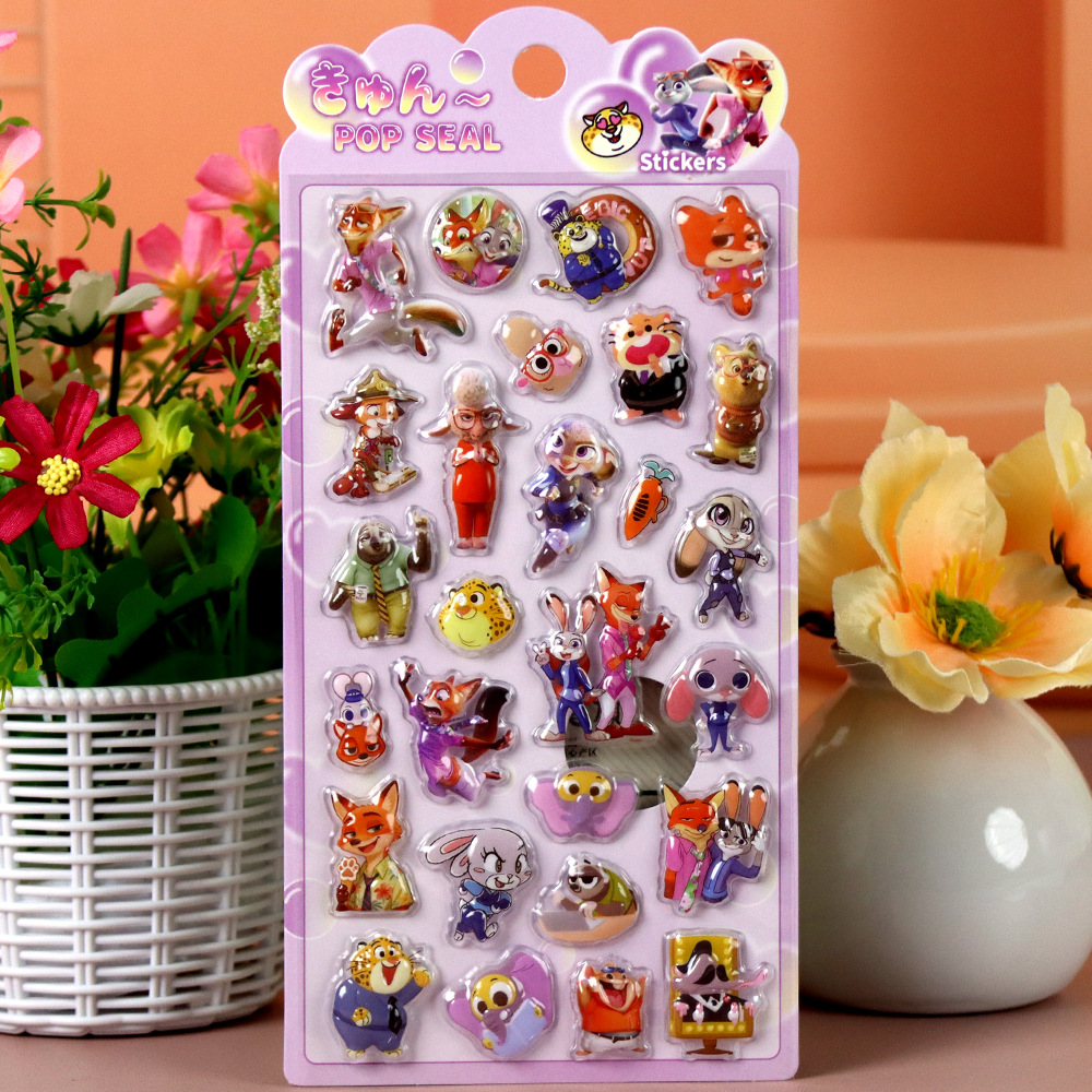 Zootopia 3D reliëfstickers, ca - Zootopia Party Games recensie en prijs