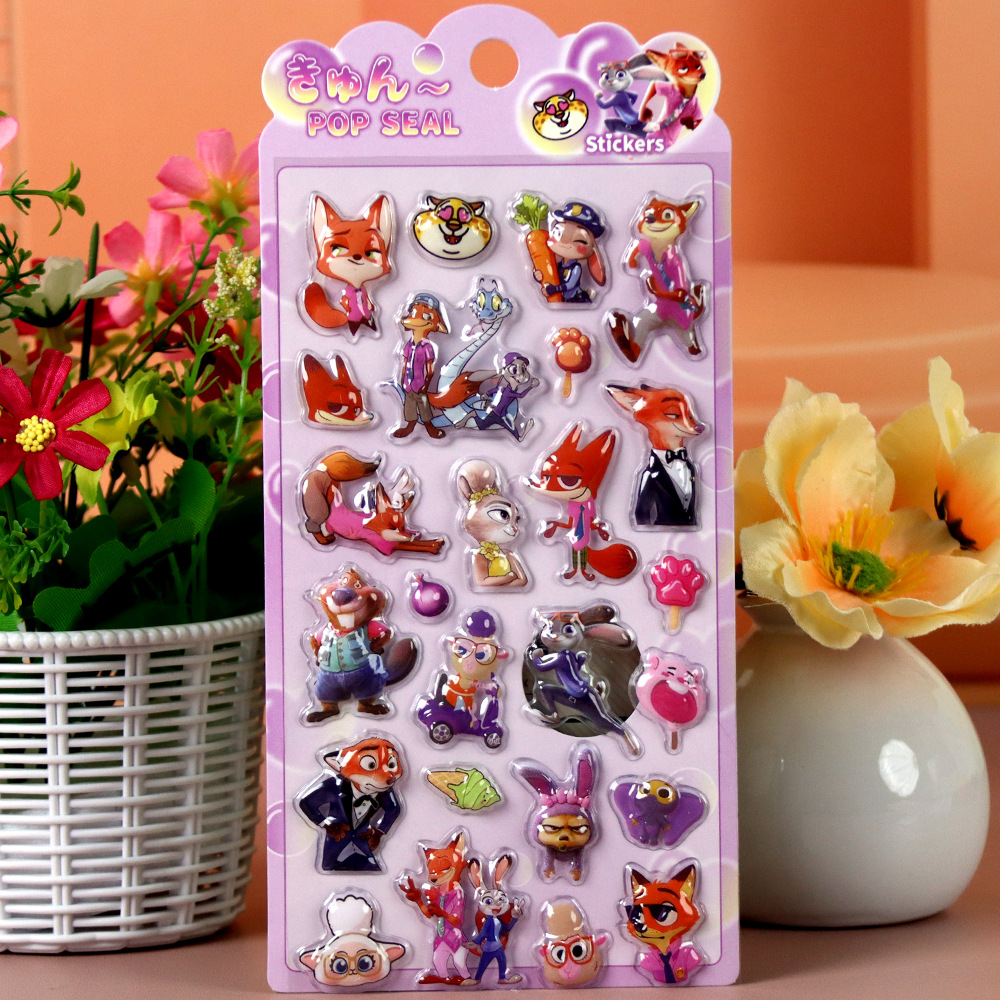 Zootopia 3D reliëfstickers, ca - Zootopia Party Games recensie en prijs